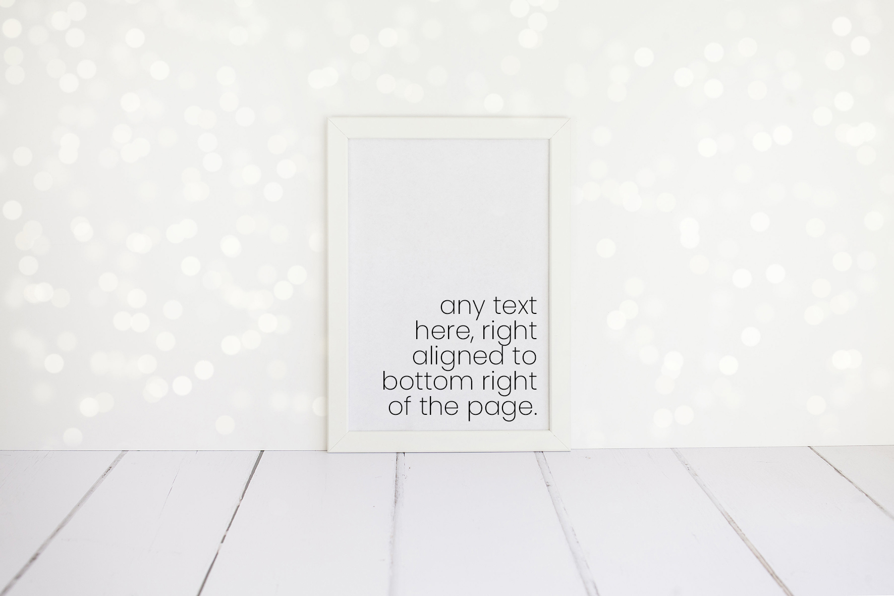 Custom quote A4 print in black and white. Available framed or unframed in a choice of 25 fonts. The frame is suitable for hanging or freestanding.